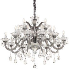 Ideal Lux – Crystal Chandelier on a string COLOSSAL 15×E14/40W/230V