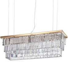 Ideal Lux – Crystal Chandelier on a string MARTINEZ 8×E14/40W/230V