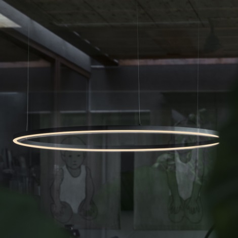 Ideal Lux - LED Chandelier on a string ORACLE SLIM LED/32W/230V d. 50 cm black