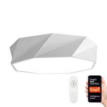 Immax NEO 07131-W80 - LED SMART Dimmable ceiling light DIAMANTE white LED/60W/230V + remote control 80cm Tuya ZigBee