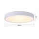 Immax NEO 07206L - LED Dimmable ceiling light RONDATE LED/53W/230V white Tuya + remote control