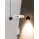 Immax NEO 07220L - LED Dimmable chandelier on a string DORMINE LED/6W/230V shiny black Tuya + remote control