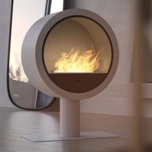 InFire - BIO fireplace d. 72,5 cm 3kW white