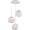 ITALUX - Chandelier on a string PALERMO 3xE27/40W/230V white