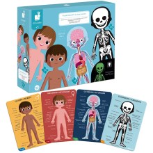 Janod - Children's educational puzzle 225 pcs human body
