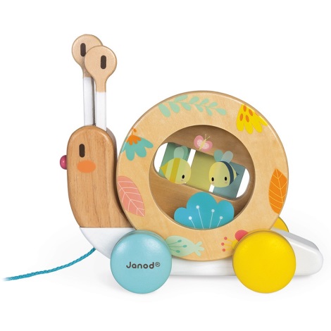 Janod - Wooden snail with a xylophone PURE