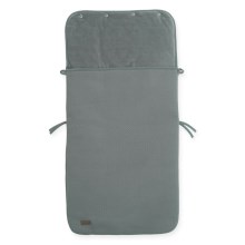 Jollein - Car seat sack fleece BRICK VELVET 42x82 cm Velvet Storm Grey
