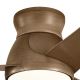 Kichler - LED Dimmable ceiling fan ERIS LED/10W/230V bronze IP44 + remote control