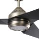 Kichler - LED Dimmable ceiling fan JADE LED/18W/230V black + remote control