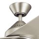 Kichler - LED Dimmable ceiling fan JADE LED/18W/230V silver + remote control