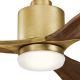 Kichler - LED Dimmable ceiling fan RIDLEY LED/14W/230V cherry + remote control