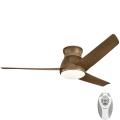 Kichler - LED Dimmable ceiling fan ERIS LED/10W/230V bronze IP44 + remote control