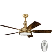 Kichler - LED Dimmable ceiling fan HATTERAS LED/16W/230V + remote control