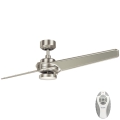 Kichler - LED Dimmable ceiling fan XETY LED/10W/230V  chrome/silver + remote control
