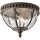 Kichler - Outdoor ceiling light HALLERON 3xE14/40W/230V IP44 anthracite