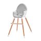 KINDERKRAFT - Baby dining chair FINI grey/white