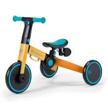 KINDERKRAFT - Children's tricycle 3v1 4TRIKE yellow/turquoise