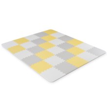 KINDERKRAFT - Foam puzzle LUNO 30pcs grey/yellow