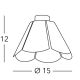 Kolarz A1346.11.W - Ceiling light BLOOM 1xE27/100W/230V