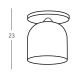 Kolarz A1352.11.Gr.100 - Surface-mounted chandelier NONNA 1xE27/60W/230V deer oak/white/grey