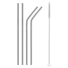 Lamart - Set of stainless steel straws 5 pcs