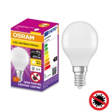 LED Antibacterial bulb P40 E14/4,9W/230V 2700K - Osram