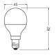 LED Antibacterial bulb P40 E14/4,9W/230V 4000K - Osram
