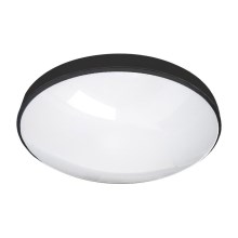 LED Bathroom ceiling light CIRCLE LED/18W/230V 4000K d. 30 cm IP44 black