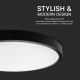 LED Bathroom ceiling light LED/18W/230V 3000K IP44 black