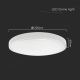 LED Bathroom ceiling light LED/18W/230V 3000K IP44 white