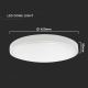 LED Bathroom ceiling light LED/30W/230V 4000K IP44 white