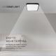 LED Bathroom ceiling light LED/48W/230V 3000K IP44 black