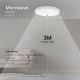 LED Bathroom ceiling light with sensor LED/18W/230V 3000K IP44 white + remote control
