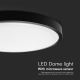 LED Bathroom ceiling light with sensor LED/18W/230V 4000K IP44 black + remote control