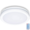 LED Bathroom ceiling light with sensor LED/24W/230V 3000/4000/6500K IP65 d. 30 cm white + remote control