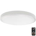 LED Bathroom ceiling light with sensor LED/24W/230V 4000K IP44 white + remote control