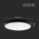 LED Bathroom ceiling light with sensor LED/36W/230V 4000K IP44 black + remote control