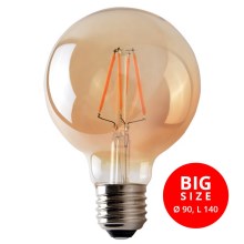 LED Bulb CLASIC AMBER G95 E27/8W/230V 2200K – Brilagi