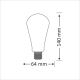 LED bulb E27/4W/230V 2000K