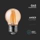 LED Bulb FILAMENT AMBER G45 E27/4W/230V 2200K