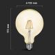 LED Bulb FILAMENT G125 E27/6W/230V 2200K