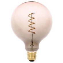 LED Bulb FILAMENT SPIRAL G125 E27/4W/230V 2000K grey/pink