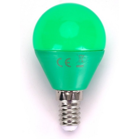 LED Bulb G45 E14/4W/230V green - Aigostar