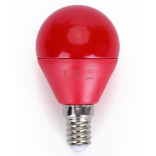 LED Bulb G45 E14/4W/230V red - Aigostar