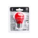 LED Bulb G45 E27/4W/230V red - Aigostar