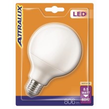LED Bulb G95 E27/8,5W/230V 2700K - Attralux
