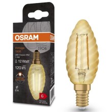 LED Bulb VINTAGE E14/1,5W/230V 2400K - Osram