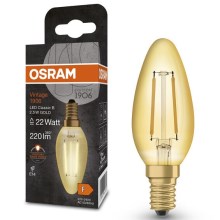 LED Bulb VINTAGE E14/2,5W/230V 2400K - Osram