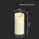 LED Candle LED/2xAA warm white 12,5 cm