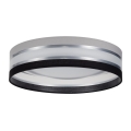 LED Ceiling light CORAL 1xLED/24W/230V black/grey